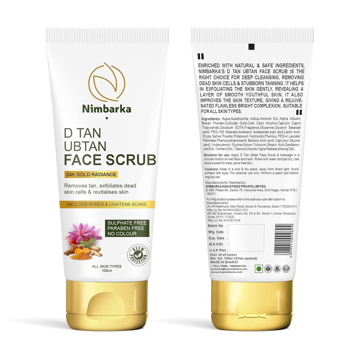 D Tan Face Scrub