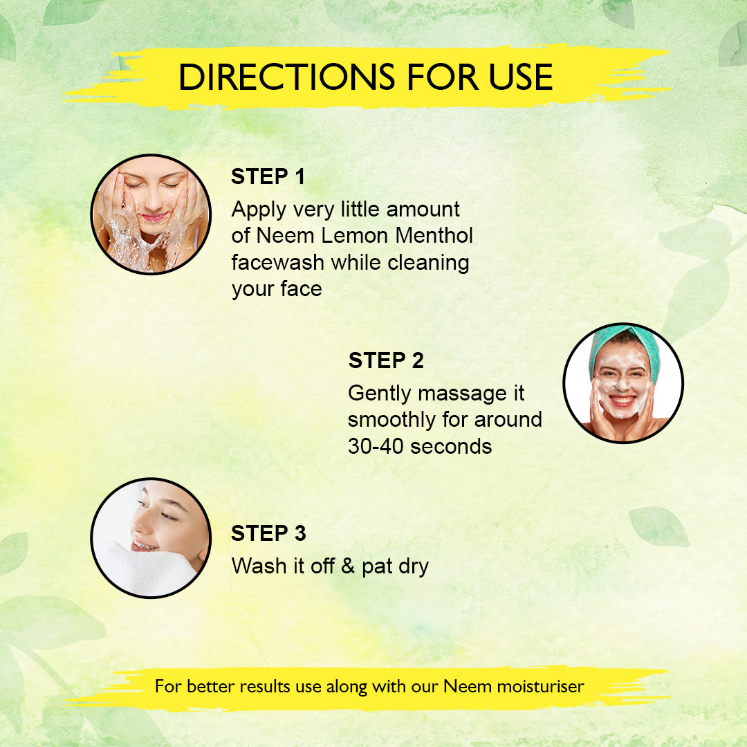 Neem Lemon Menthol Face Wash - 250ML