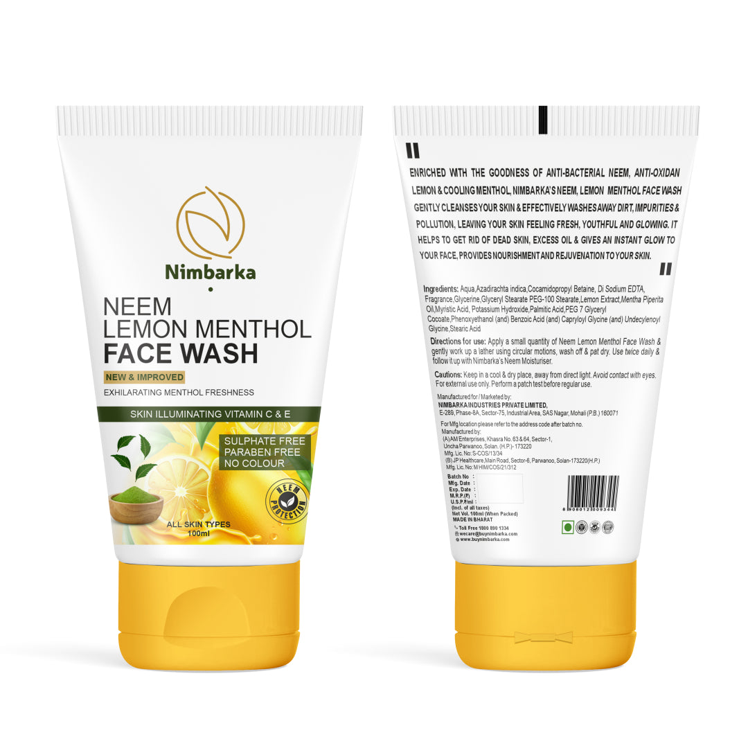 Lemon Menthol Face Wash