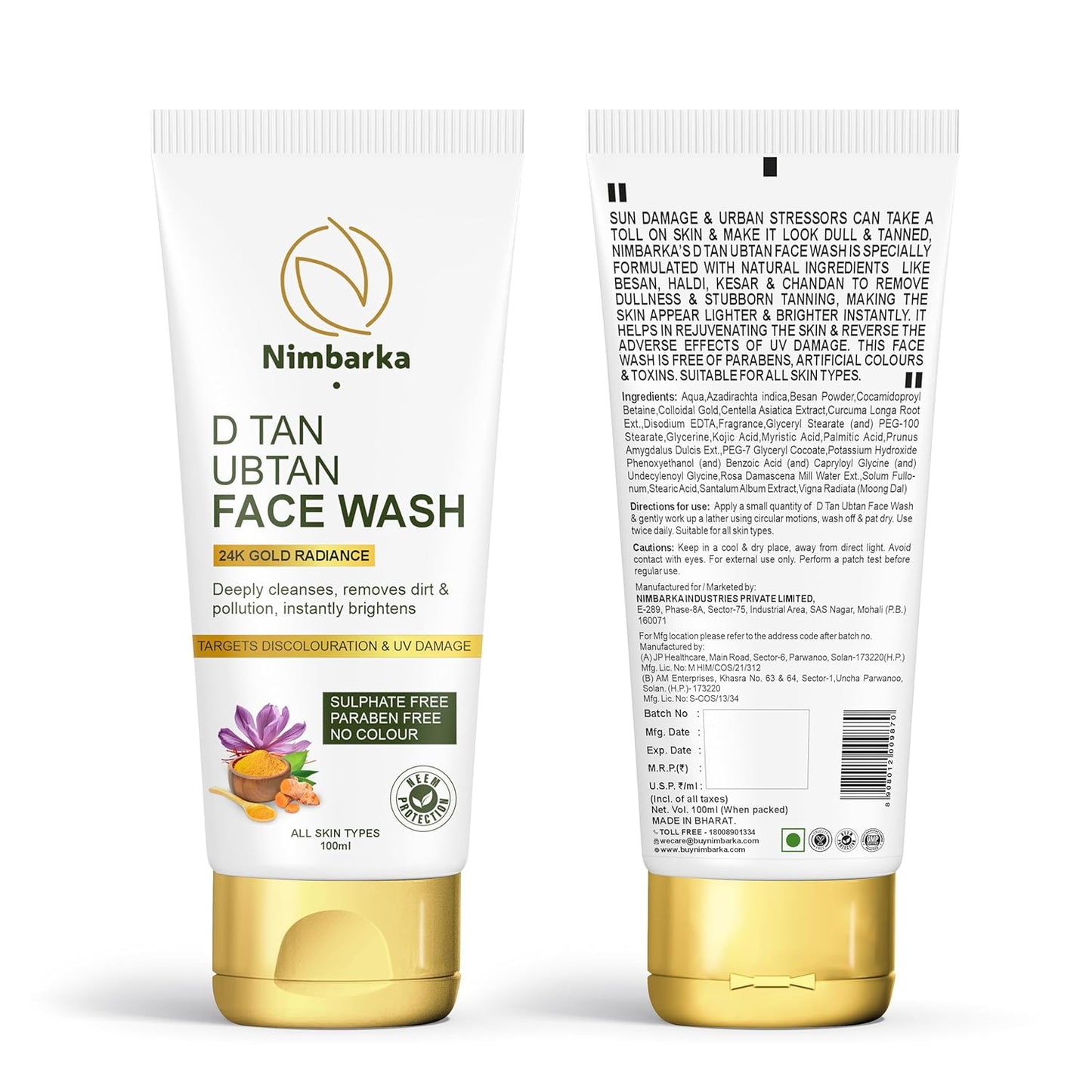 Dtan Ubtan Facewash 100ml