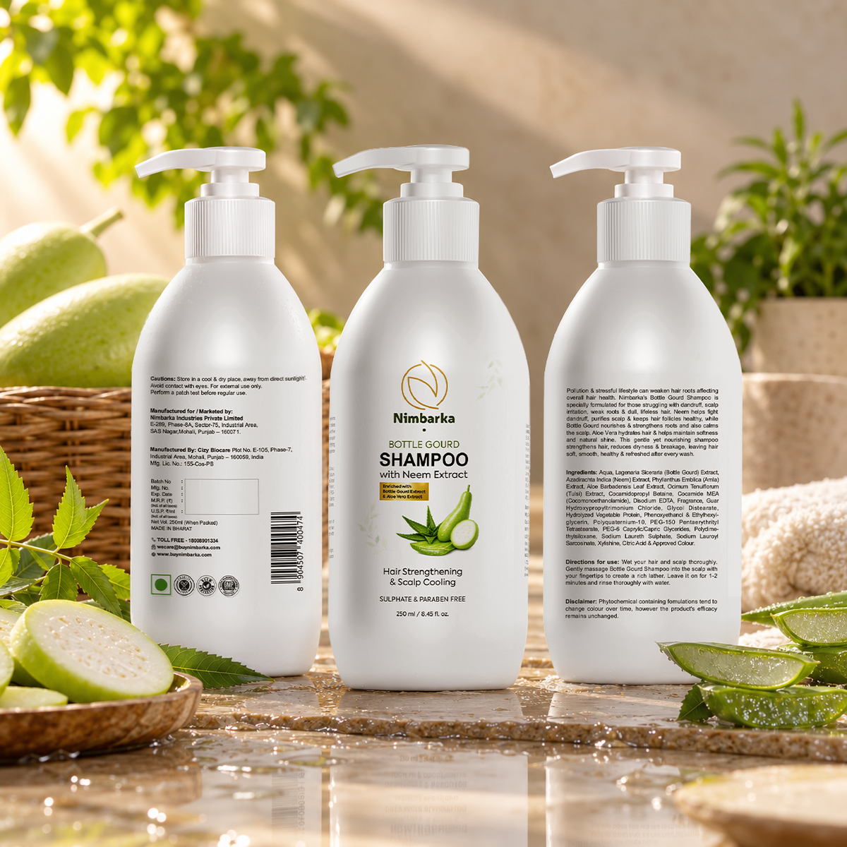 Nimbarka Bottle Gourd Shampoo 250 ml