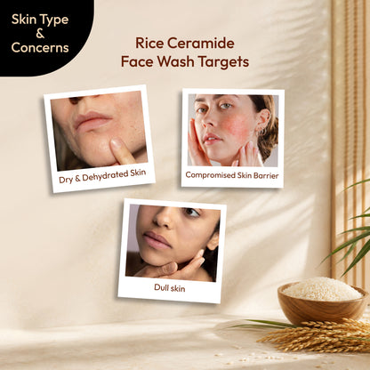Rice Ceramide Face Wash 100g