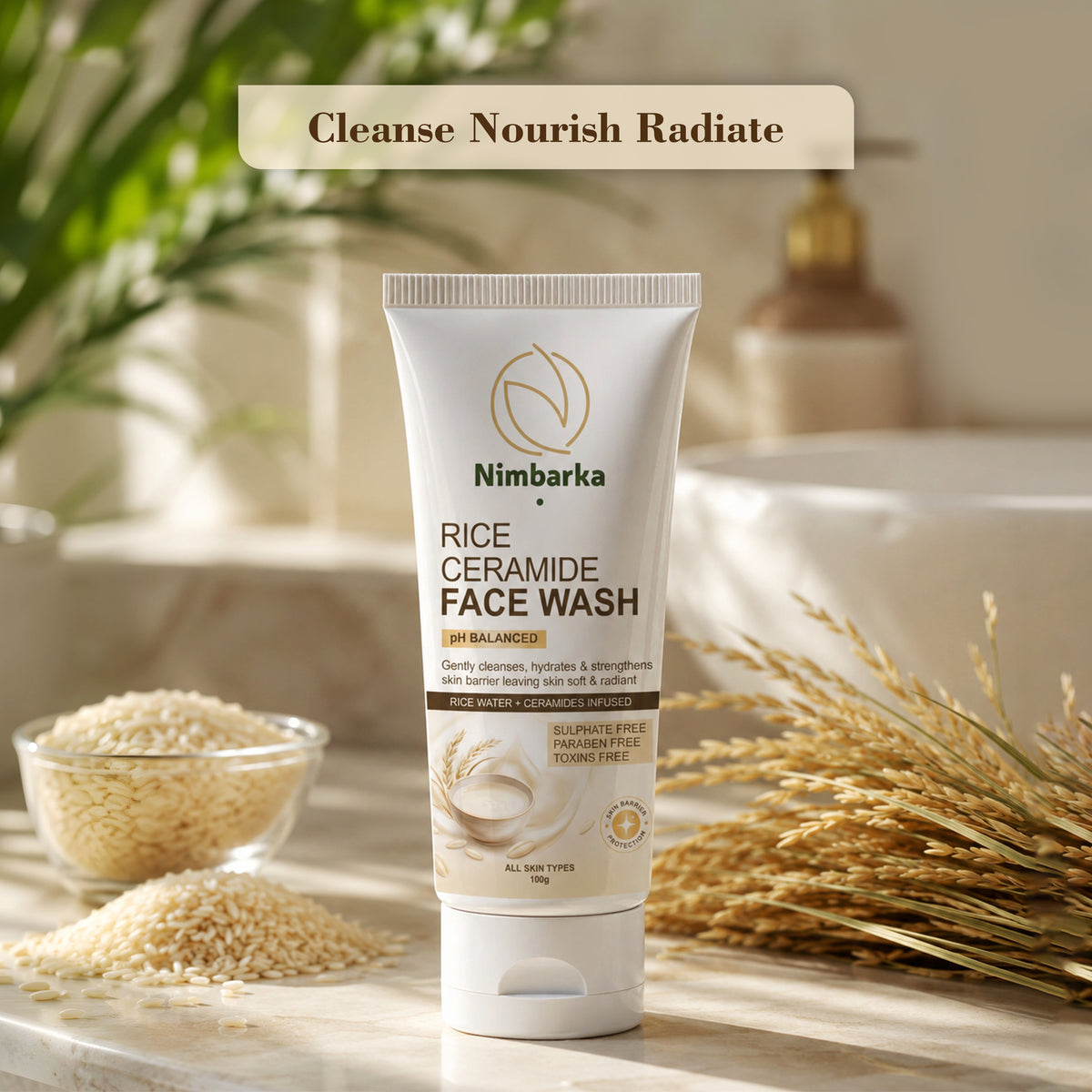 Rice Ceramide Face Wash 100g