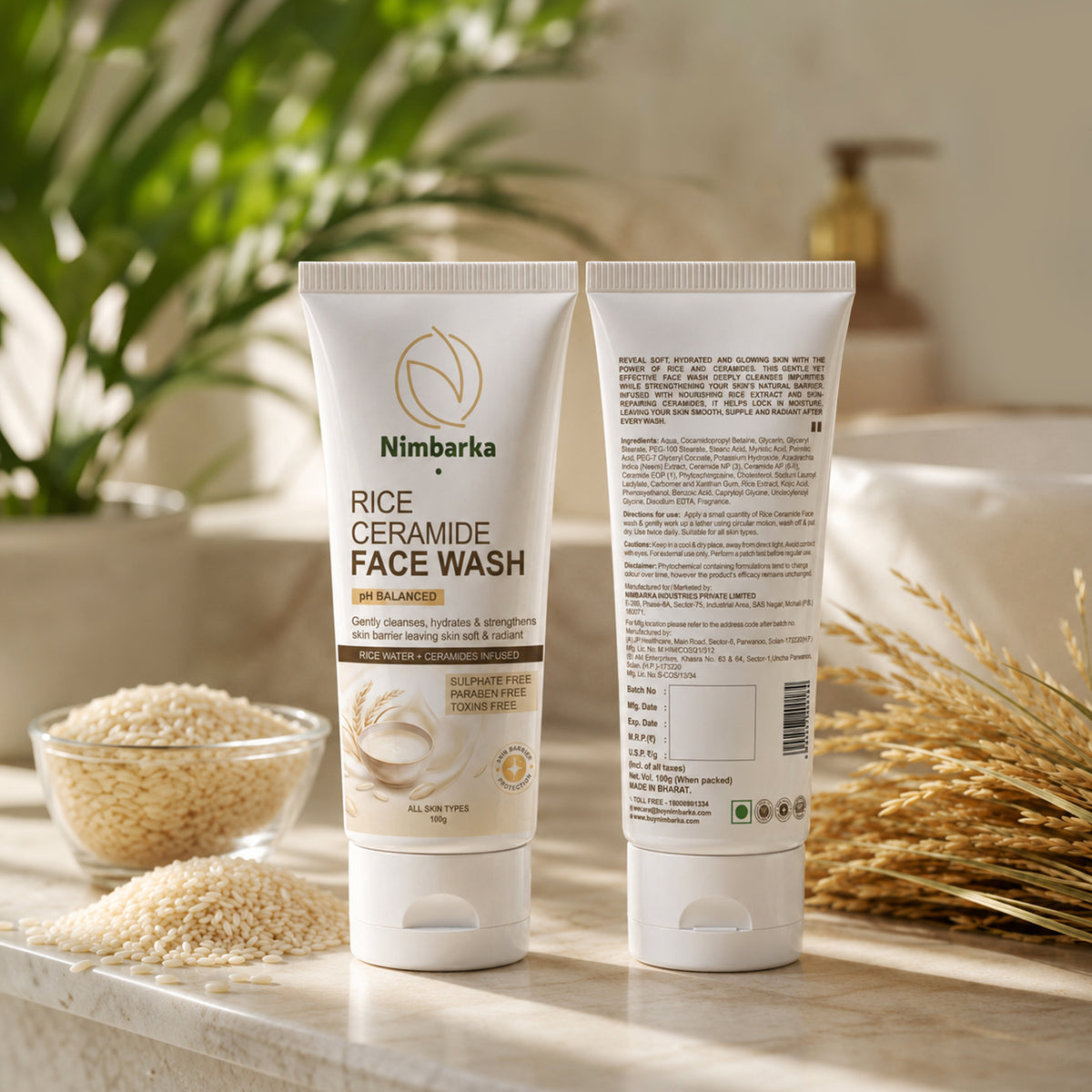 Rice Ceramide Face Wash 100g