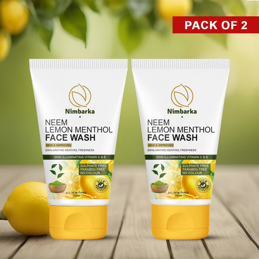 Neem Lemon Menthol Facewash - Pack of 2