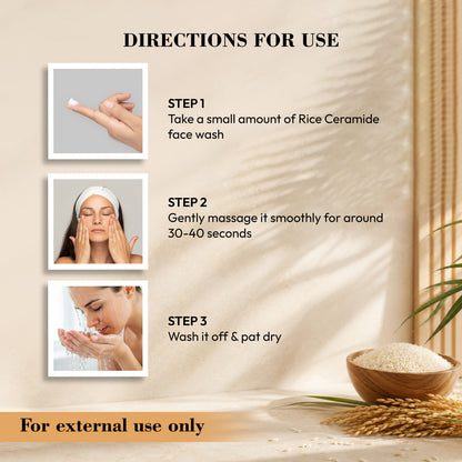 Rice Ceramide Face Wash 100g
